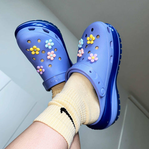 Pastel Flower Shoe Charm Set | Kawaii Aesthetic Girly Charms Set