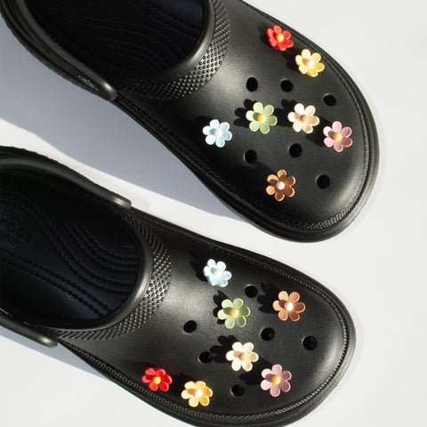 Flower Shoe Charms | Shoe Charms Set | Daisy Shoe Charms | Tiny Flower Charms | Shoe Flower Charms