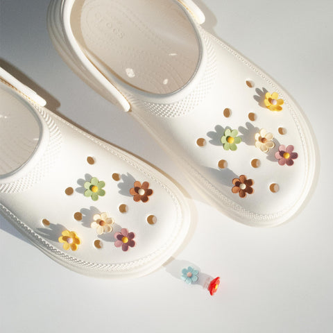 Flower Shoe Charms | Shoe Charms Set | Daisy Shoe Charms | Tiny Flower Charms | Shoe Flower Charms