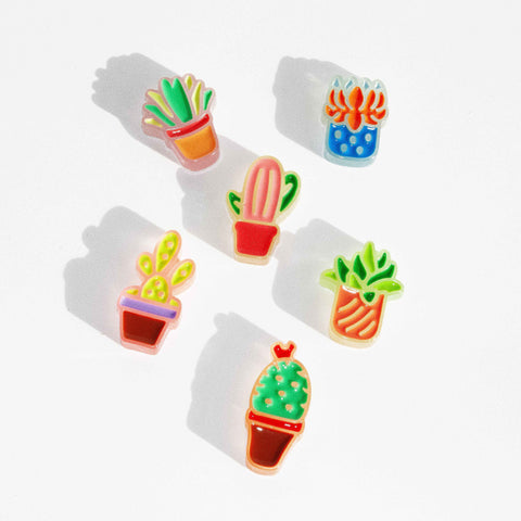 Succulent Plant Shoe Charm