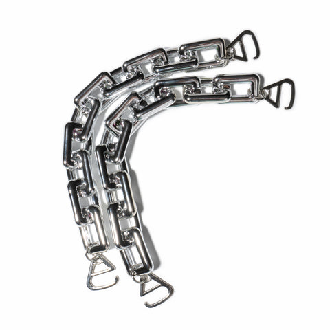 Pair of Chunky Silver Shoe Chains