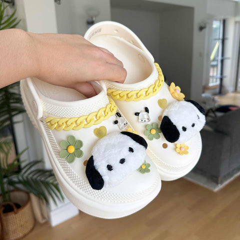 Pochacco Sanrio Plushie Shoe Charms Set