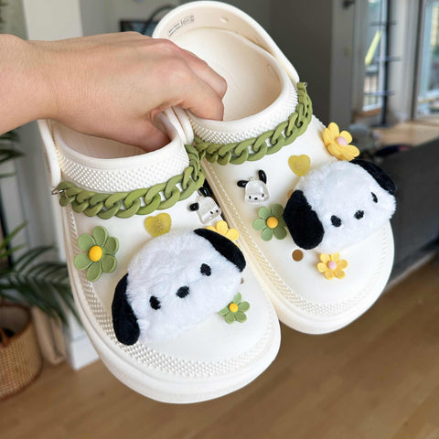 Pochacco Sanrio Plushie Shoe Charms Set