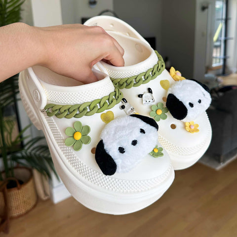 Pochacco Sanrio Plushie Shoe Charms Set