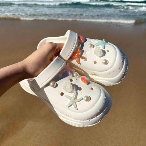 Under the Sea Set of Shoe Charms | Beach Swimming Charm for Shoes | Ocean Beach Swim Baby Cute Kawaii Aesthetic