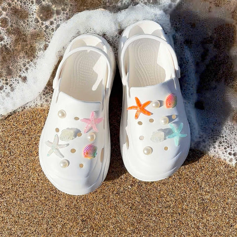 Under the Sea Set of Shoe Charms | Beach Swimming Charm for Shoes | Ocean Beach Swim Baby Cute Kawaii Aesthetic