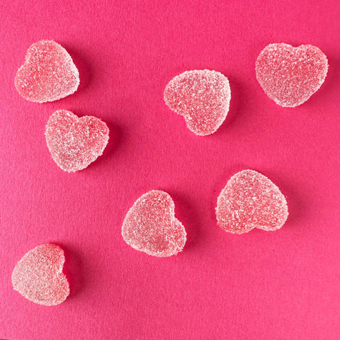 Gummy Sugar Heart Shoe Charms | Gummies Sweets Candy Hearts Charm for Shoes