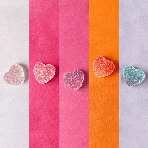 Gummy Sugar Heart Shoe Charms | Gummies Sweets Candy Hearts Charm for Shoes