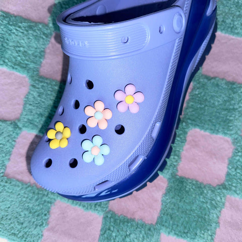 Pastel Flower Shoe Charm Set | Kawaii Aesthetic Girly Charms Set