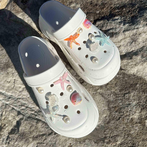 Under the Sea Set of Shoe Charms | Beach Swimming Charm for Shoes | Ocean Beach Swim Baby Cute Kawaii Aesthetic