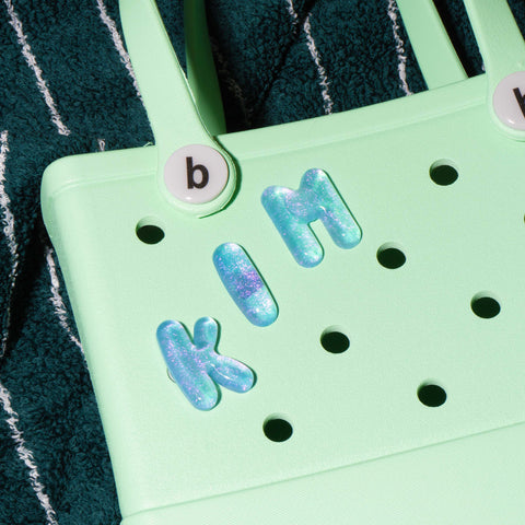 Customisable Bubble Letter Bogg Bag Charms