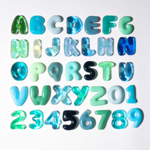 Customisable Bubble Letter Bogg Bag Charms