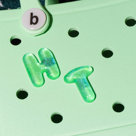 Customisable Bubble Letter Bogg Bag Charms