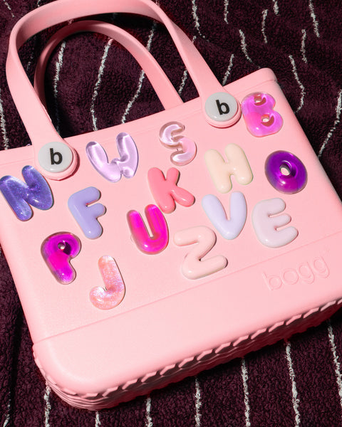 Customisable Bubble Letter Bogg Bag Charms