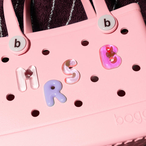 Customisable Bubble Letter Bogg Bag Charms