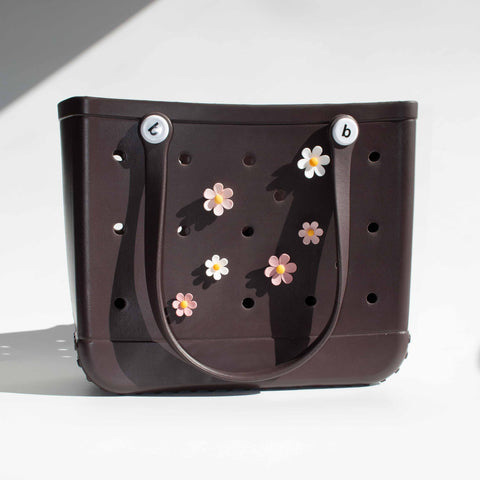 Flower Charms for Bogg Bag in Mixed Pink