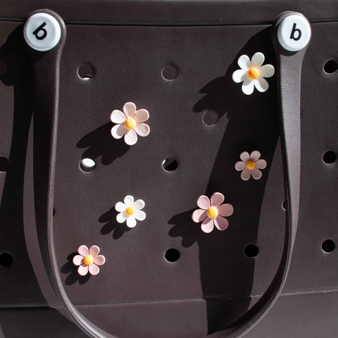 Flower Charms for Bogg Bag in Mixed Pink