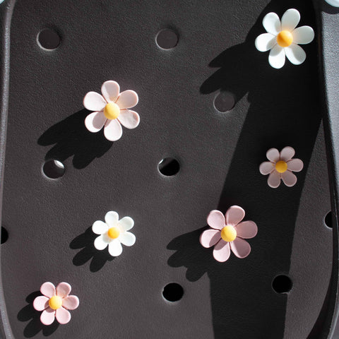 Flower Charms for Bogg Bag in Mixed Pink