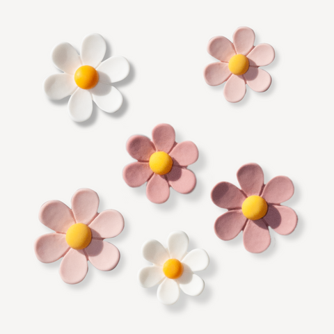 Flower Charms for Bogg Bag in Mixed Pink