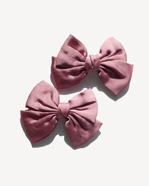 Satin Bow Charms in Pink
