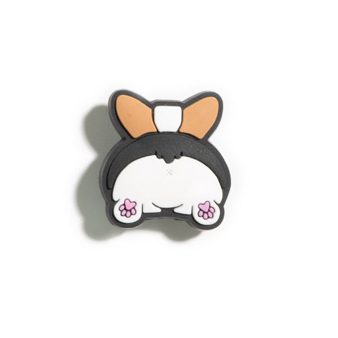 Tricolour Corgi Shoe Charm Set of 3