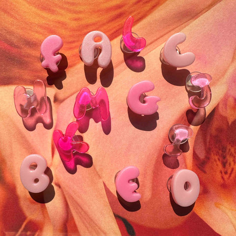 Customisable Bubble Letter Shoe Charms