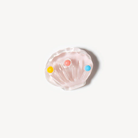 Pink Clam Shell Shoe Charm