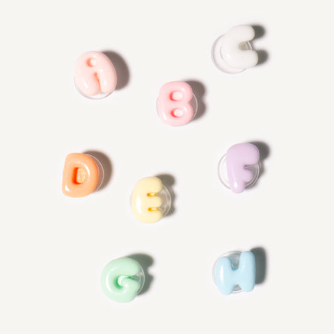 Letter Z - Mini Bubble Shoe Charm