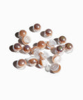 Pearl Shoe Charms in Brown Aurora