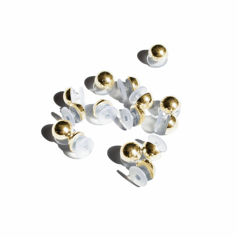 Pearl Shoe Charms in Gold Chrome