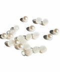 Pearl Shoe Charms in Ivory Satin