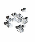 Pearl Shoe Charms in Silver Chrome