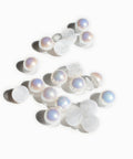 Pearl Shoe Charms in White Aurora