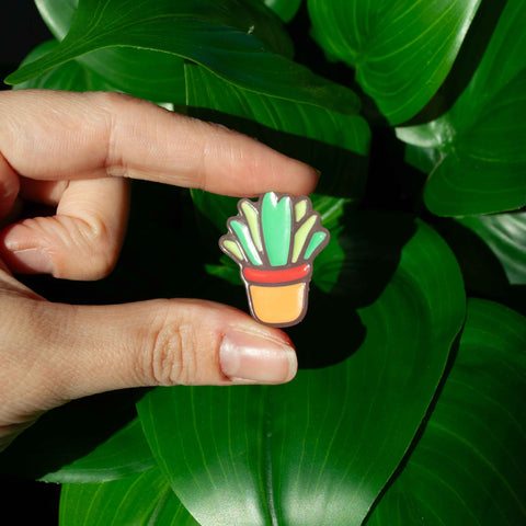 Leafy Green Plant Shoe Charm