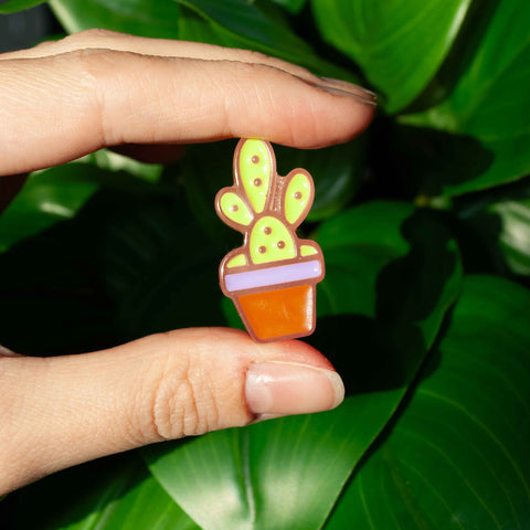 Green Cactus Plant Shoe Charm