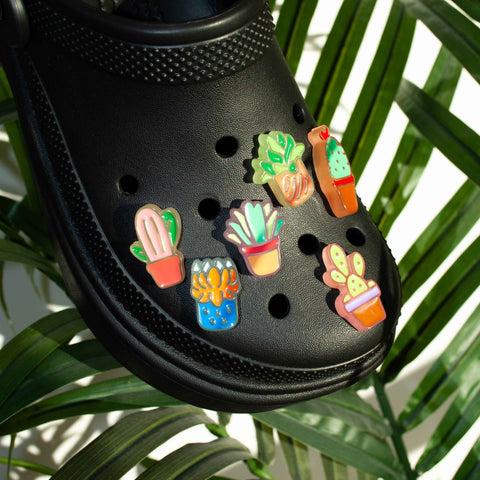 Leafy Green Plant Shoe Charm