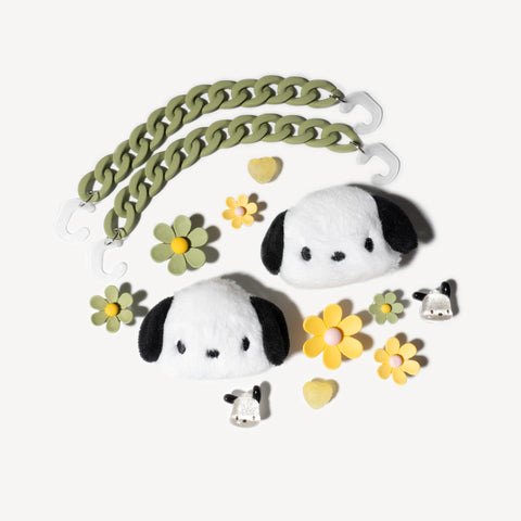 Pochacco Sanrio Plushie Shoe Charms Set
