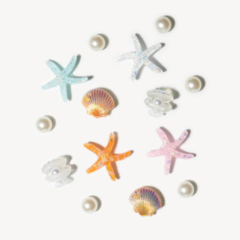 Under the Sea Set of Shoe Charms